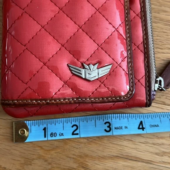 NWOT - CONSUELA - Quilted Red bifold Wallet light red - Picture 7 of 10